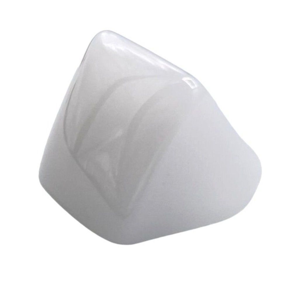 White Acrylic Geometric Square Chunky Statement Ring Size 7 - Picture 2 of 8
